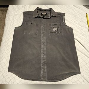 Harley-Davidson Charcoal Sleeveless Men's Shirt